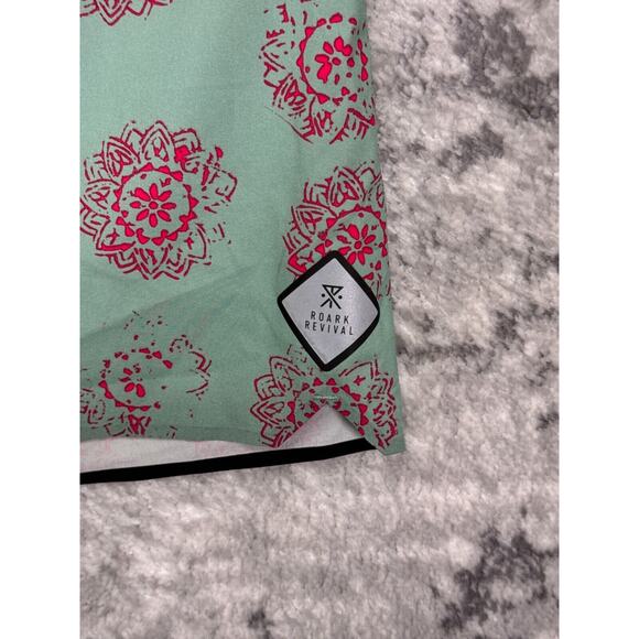 Roark Shorts 38 Mens Savage Green Floral Print Board Swim Trunks - Picture 6 of 8